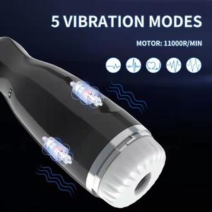 Copa de Masturbación Masculina con Masaje de Pulso, Impermeable, Telescópica y Giratoria, con Vibración Automática y Diseño de Bolsillo para Hombres - Product Image 4