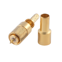 Connecteur M5 Microdot 10 32 mâle, prise L5, sertissage coaxial RF pour câble RG316 RG174 LMR100, haute fréquence, précision