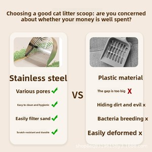 Pala para Excrementos de Gato Grande y Gruesa con Logotipo Personalizado, con Filtración Rápida, Aparato de Limpieza para Gatos - Product Image 6