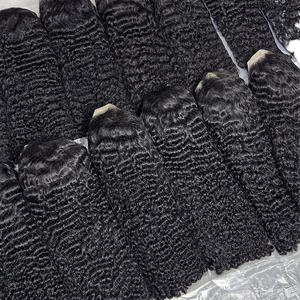 Honest Hair Cabello Rizado Birmano para Peluca con Frente de Encaje Transparente HD 180% 200% 250% de Densidad Cabello Virgen Vietnamita Línea de Cabello Natural - Product Image 1