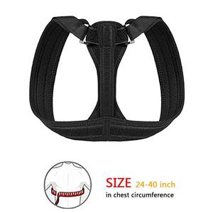 Correttore di postura in Neoprene elastico regolabile spalla bassa schiena dritta cintura trasversale per protezione uomo donna - Product Image 3