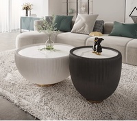 Table basse moderne en bois, style simple et luxueux, pour salon et appartement, vente en gros populaire