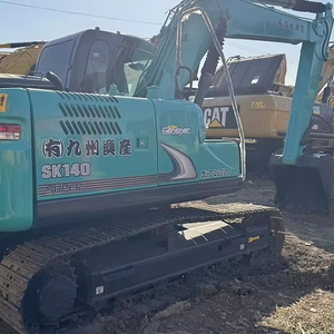 Prix bon marché pelle moyenne d'occasion Kobelco SK140 14SR tonne pelle hydraulique compacte sur chenilles à vendre faibles heures de travail - Product Image 1