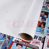 Rouleau d'autocollants en vinyle PVC blanc auto-adhésif