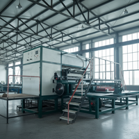 Hoogcapaciteits PLC-gestuurde tandwielkastmotor eierbak- en kartonnen pulp-vormmachine 4000 stuks/uur 380V 150kW