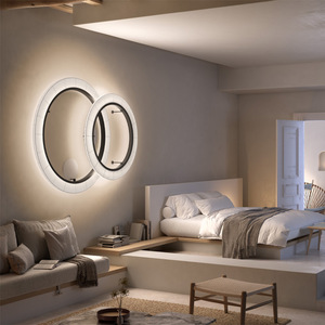 Modern Minimalist Circular Ceiling <b>Light</b> With Pleated Design For Living Room Or <b>Dining</b> Area - Product Image 2