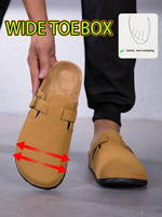 Sandales unisexes classiques à bout fermé en PU avec semelle extérieure en EVA, grandes tailles 40-47, décontractées, pour l'extérieur, pour couples