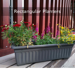 Pot de fleurs <span class=keywords><strong>rectangulaire</strong></span> <span class=keywords><strong>en</strong></span> plastique, jardinière de table pour jardin et balcon, plantation de légumes <span class=keywords><strong>en</strong></span> extérieur, décoration intérieure - Product Image 6