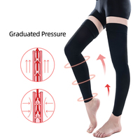 Bas de contention élégants pour femmes, au-dessus du genou, antidérapants, classe 2, en Spandex/Nylon, pour les varices