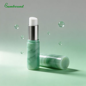 <b>Custom</b> 3.9g Oval PP <b>Lipstick</b> Tube Supports Hot Filling & Direct Filling Marbled Texture Injection-Molded with Mica Material - Product Image 5