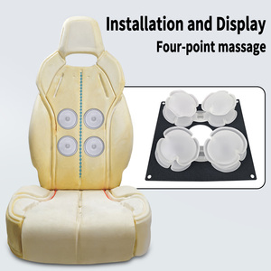 Kit de massage pour siège de voiture 12V en TPU, système de massage pneumatique 4 points universel avec pompe et valve intégrées - Product Image 3