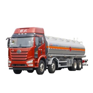 รถบรรทุกน้ำมัน FAW J6L 8x4 ขนาด 30000 ลิตร ถังอลูมิเนียมอัลลอยด์ 30CBM สำหรับขนส่งดีเซลและจ่ายน้ำมันเบนซิน - Product Image 1