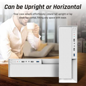 I5-11400 d'ordinateur de bureau 8L blanc SPCC Case <span class=keywords><strong>H510</strong></span> Carte mère 16GB RAM 512GB SSD Châssis Case Business Desktop Computer - Product Image 4