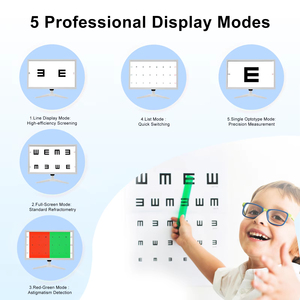 Tabela de Acuidade <span class=keywords><strong>Visual</strong></span> Digital LED LCD de 19,5 polegadas, Preta ou Branca, Equipamento de Optometria, Monitor de Teste Óptico - Product Image 3