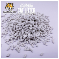 Litière pour chat en papier naturel TIGER PET, formule à agglomération rapide et contrôle des odeurs, 20L