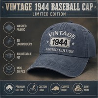 Gorra de Béisbol Deportiva Vintage Personalizada con Efecto Desgastado, Bordado de Logotipo 3D, Estilo Dad Hat en Mezclilla Azul, Visera Curva Ajustable de 6 Paneles