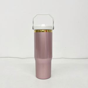 Stainless Steel Mirror Shiny Tumblers Plated 20Oz 30Oz Rose Gold Vacuum Insulated Tumbler - Product Image 4