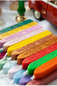 レターシール結婚式の招待状コードウィックユニークなスクールギフトパーティー用品のためのヴィンテージ42色シーリングワックススティック - Product Image 3