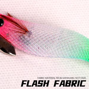 SquidDuke Japon Glitter tissu <span class=keywords><strong>2</strong></span>.5 # EGI Squid Jig bois crevettes calmar crochet leurre seiche eau salée pêche leurre nager appâts - Product Image 6