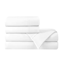 100% bambou biologique 4PC ensemble tissé Queen Size draps de lit avec poche profonde refroidissement et respirant bambou organique de l'ensemble