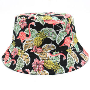 Diseño personalizado de doble cara de desgaste Reversible cubo sombrero vacaciones sublimación impresión pesca playa sombreros dibujos animados hoja ala ancha - Product Image 3