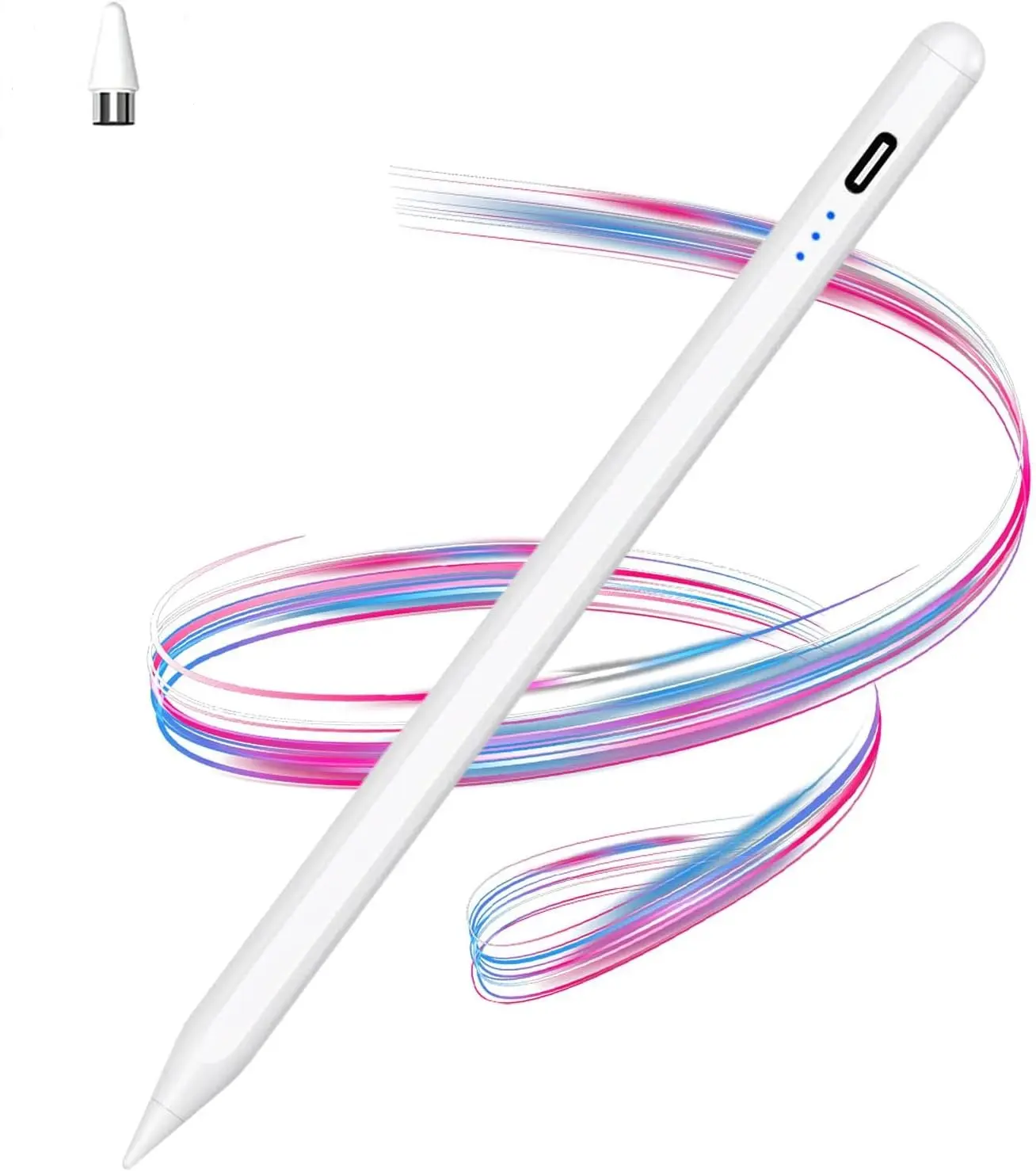 أقلام قلم عالمي لطرف قلم رصاص POM ، جهاز iPad مغناطيسي قابل لإعادة الشحن لأجهزة iPhone/iPad وغيرها من الهواتف اللوحية