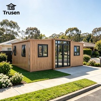 Maison conteneur extensible durable à prix d'usine, 20 pieds, installation rapide, maison préfabriquée avec cuisine et toilettes pour camping, jardin, cour arrière