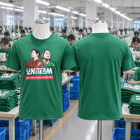 T-shirts de campagne en tissu mesh à col rond, impression par sublimation, prix bas, faible MOQ