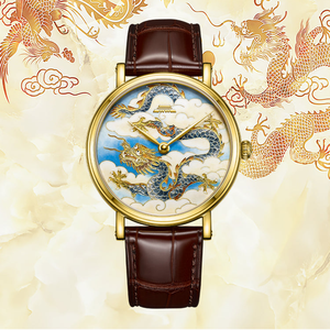 ساعة بيجينج التنين المينا 40 ساعة رجل ميكانيكية أوتوماتيكية للرجال ساعة زوجين من الفولاذ المقاوم للصدأ - Product Image 4