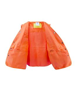 سترة سلامة من ZUJA ذات لونين وبمظهر عالي للبيع بالجملة مصنوعة من نسيج البوليستر سترة سلامة مريحة للعمل مع ميزات لميكرفون الأجهزة المتكلفة - Product Image 4