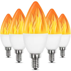 SHENPU Flame Candle Lamp AC85 - 265V SMD 50LM Led Flame Effect Fire Light Bulb
