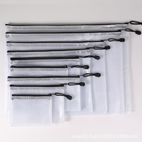 Vente en gros d'usine, dossiers PVC A4, grande capacité, pochettes transparentes pour documents, fermeture à glissière, pour organiser la papeterie et les livres