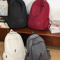 Offre Spéciale mode étudiant école hommes femmes fermeture éclair étanche résistance à l'usure grande capacité épaules affaires sac à dos pour ordinateur portable
