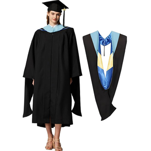 Venta al por Mayor de Togas de Graduación Escolares Unisex 2025, Nuevas, Mate, Personalizables, Cómodas y de Alta Calidad, con Birretes, Cordón de Honor, Borla y Estola - Product Image 1