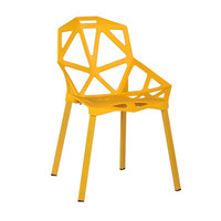 Chaises en plastique avec pieds en métal, Cadeira De Comedor, Tavoli E Sedie, chaise de salle à manger moderne transparente en plastique