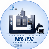 Centre d'usinage vertical VMC1270, fraiseuse CNC haute précision, usage intensif, broche BT40, guidage linéaire 3 axes, prix usine