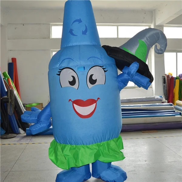 Забавный надувной пивной баночный костюм, надувной милый костюм-талисман K6017