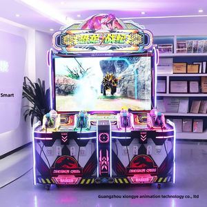 Nouveau jeu de tir d'arcade intérieur à quatre joueurs, simulation de tir à monnayeur, Dinosaures en guerre, récompenses de loterie - Product Image 4