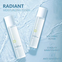 Toner perawatan kulit, Pelembab & pencerah PH 2-in-1 Toner ekstrak tanaman untuk kulit sensitif