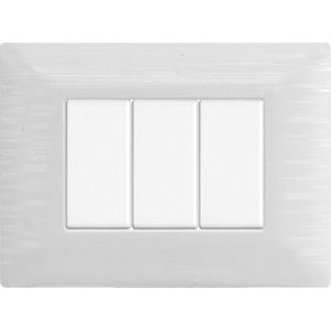 สวิตช์ติดผนังโกลก้า 3 ช่อง พลาสติก 3 สวิตช์ ติดตั้งง่ายสำหรับใช้ในบ้าน - Product Image 4