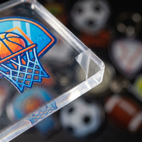 Porte-clés promotionnels personnalisés en acrylique vierges pour clubs de football, baskets, photos, breloques décoratives pour sacs, porte-clés en plastique