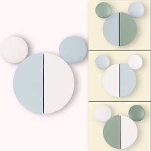 Armario para niños dibujos animados Mickey manija lindo gabinete puerta cajón manija madera Color semicircular gabinete manija <span class=keywords><strong>de</strong></span> madera - Product Image 1