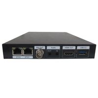Decodificador de Transmisión en Vivo de Audio y Video SDI de 2 Canales H.264 H.265 para Equipos de Radio y Televisión