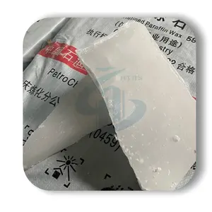 중국 제조업체 세레신 왁스 58 60 캔들 왁스 생산에서 완전히 정제 된 파라핀 왁스