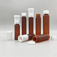 Tube en plastique PET blanc ambré PP 20cc 30cc pour liquides oraux avec bouchon inviolable résistant aux hautes températures