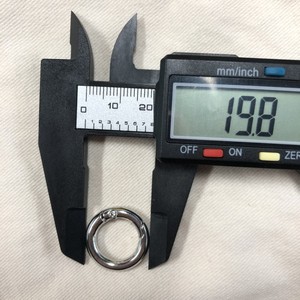 Bán Buôn 20Mm Vàng Trắng Vòng Carabiner Snap Clip Mở Mùa Xuân Móc Chìa Khóa O Ring Mùa Xuân Cổng Nhẫn Vòng Mùa Xuân Cho Túi - Product Image 3