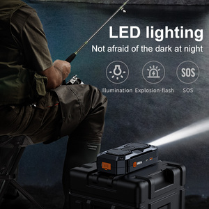 Démarreur de batterie d'urgence pour voiture et moto 6000mAh, batterie externe portable avec lumière LED - Product Image 6