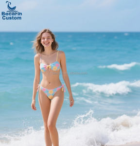 Ensemble de maillots de bain mignons et adorables pour femmes, bikini et vêtements de plage, maillot de bain pour filles, soutiens-gorge élégants pour la natation - Product Image 6