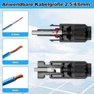 <span class=keywords><strong>Connecteur</strong></span> de panneau solaire 30A 45A 60A 1500V, <span class=keywords><strong>connecteur</strong></span> PV IP67, contact en cuivre photovoltaïque pour câble 2,5/4/6 mm² - Product Image 4