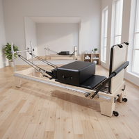 Machine de Pilates en bois d'érable pour la maison, salle de sport, yoga, reformer de Pilates, piste complète avec barre conductrice en aluminium